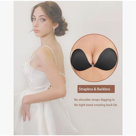 NEW Egussi Sticky Strapless Push up Self Adhesive Bra Stick A - Picture 2 of 7